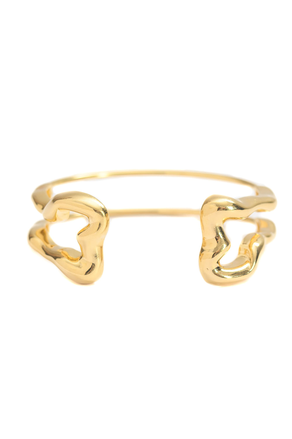 Bracelete Contemporâneo com Banho em Ouro 18k
