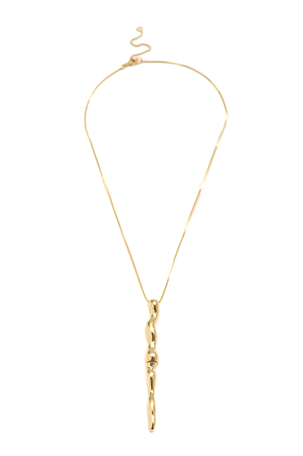 Colar Encaixe Contemporâneo com Banho em Ouro 18k
