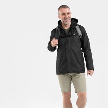 Jaqueta Masculina Impermeável de Trilha NH500 Quechua G / Preto
