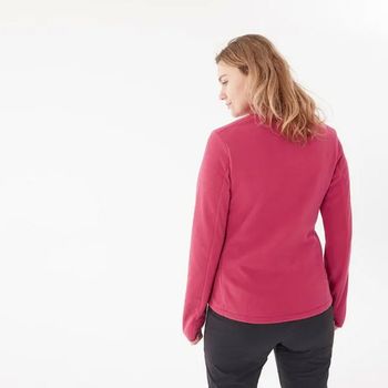 Blusa Fleece Feminina de Trilha 100 M / vermelho