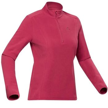 Blusa Fleece Feminina de Trilha 100 M / vermelho