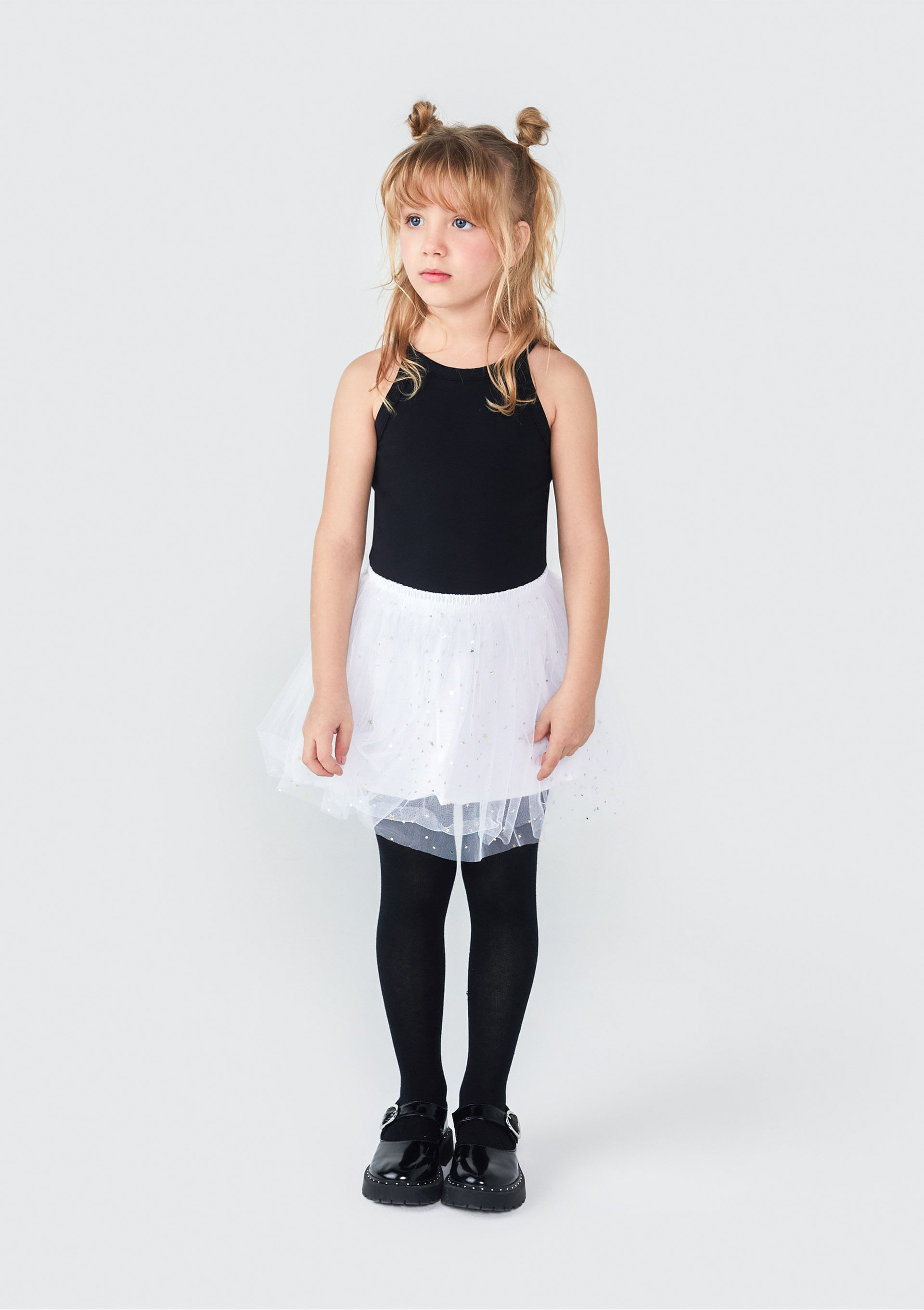 Saia Infantil De Tule Com Brilhos