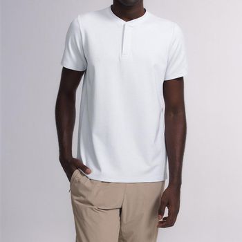 Camiseta Henley Core Masculino XGG / Branco