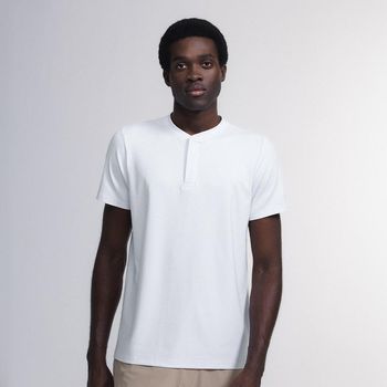 Camiseta Henley Core Masculino XGG / Branco
