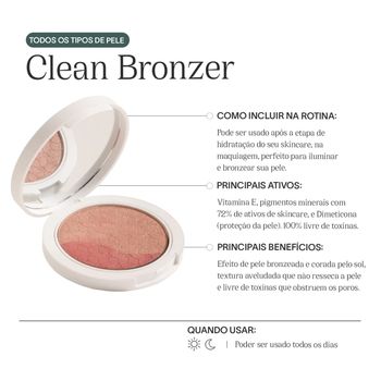 Care Natural Beauty Super Clean Bronzer - Pó Iluminador 12g