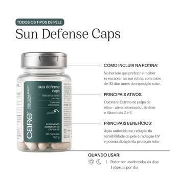 Care Natural Beauty Cacau Glow e Sun Defense Caps (2 produtos)