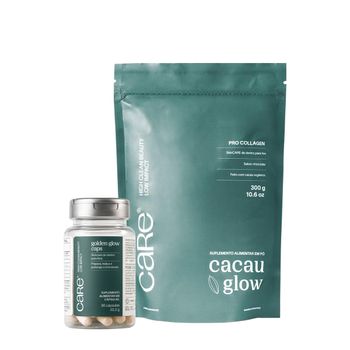 Care Natural Beauty Cacau Glow e Golden Glow Caps (2 produtos)
