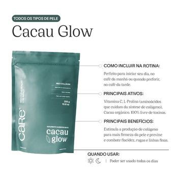Care Natural Beauty Cacau Glow Estimulador de Colágeno 300g