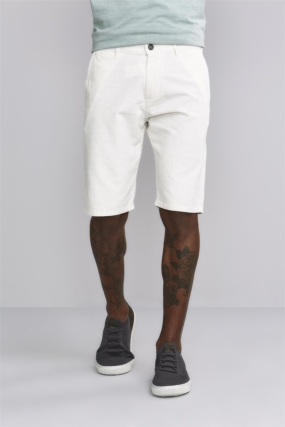 Bermuda Comfort Linho Cotton - Natural