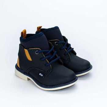 Coturno Infantil Masculino Kidy Max Comfort Marinho 22 / Azul Marinho