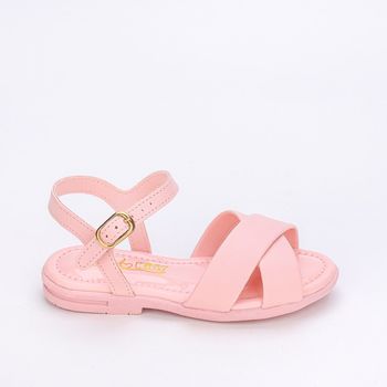 Sandália Infantil Feminina Kidy Kidy Amar Comfort Nude 22 / Rosa