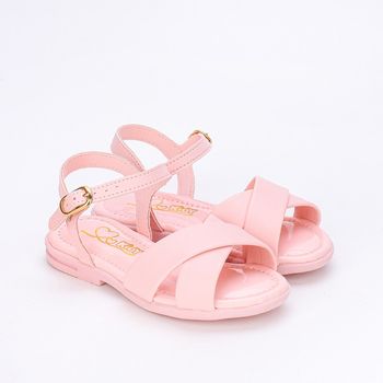 Sandália Infantil Feminina Kidy Kidy Amar Comfort Nude 22 / Rosa