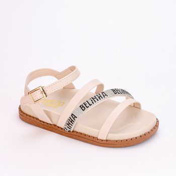 Sandália Infantil Fashion Birken Belinha Marfim 28 / Marfim