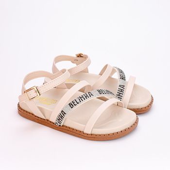 Sandália Infantil Fashion Birken Belinha Marfim 28 / Marfim