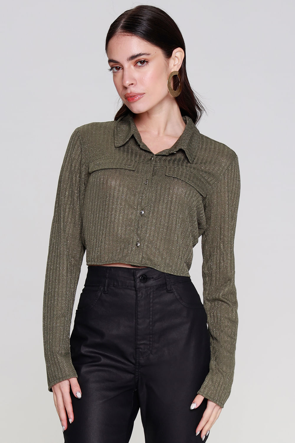 CAMISA TRICOT METALLIC