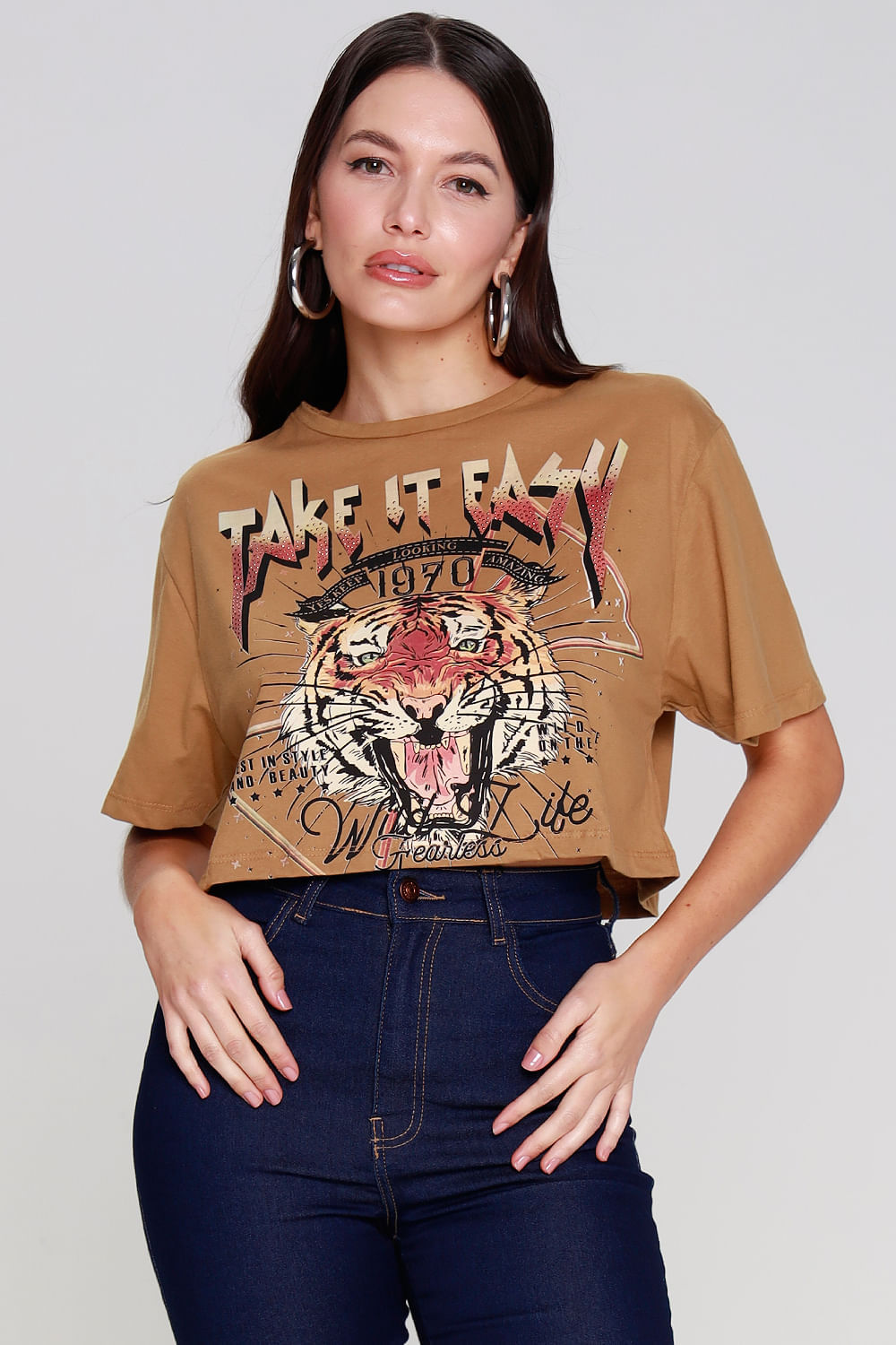 T SHIRT TIGER SHINE