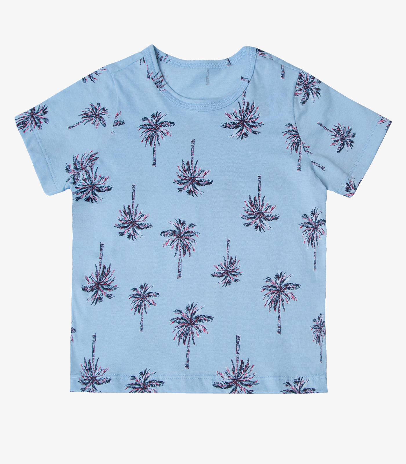 Camiseta Infantil Masculina Coqueiros Infinita Cor Azul