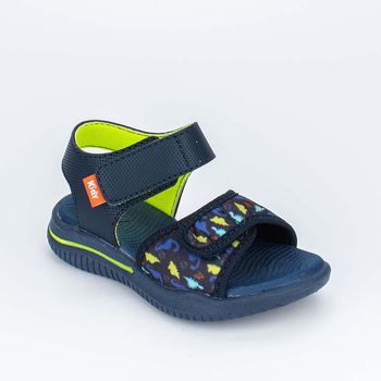 Sandália Papete Infantil Kidy Fly Dinossauro Azul Marinho 22 / Azul Marinho