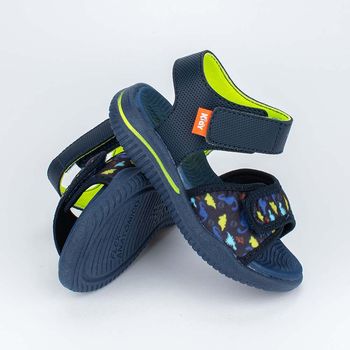 Sandália Papete Infantil Kidy Fly Dinossauro Azul Marinho 22 / Azul Marinho