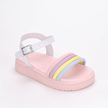 Sandália Infantil Kidy Mini Flatform Com Brinquedo Surpresa Branco 23 / Branco