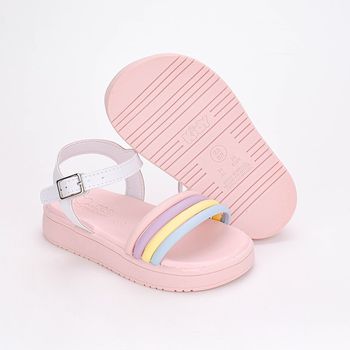 Sandália Infantil Kidy Mini Flatform Com Brinquedo Surpresa Branco 23 / Branco