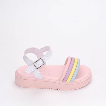 Sandália Infantil Kidy Mini Flatform Com Brinquedo Surpresa Branco 23 / Branco