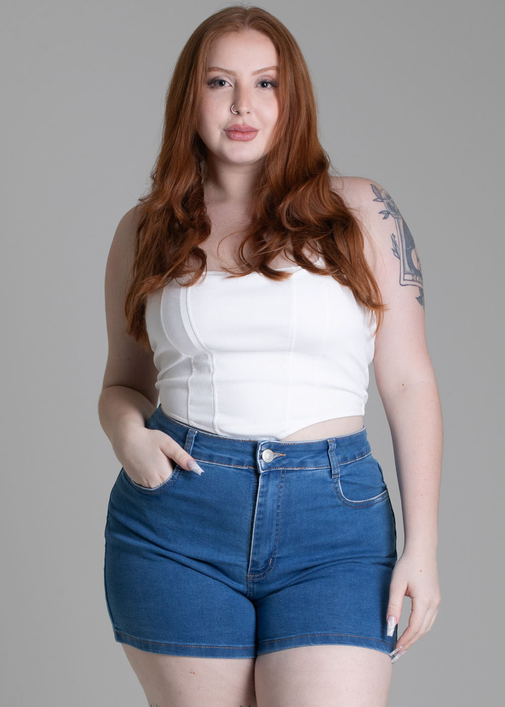 Shorts Jeans Sawary Plus Size - 278017