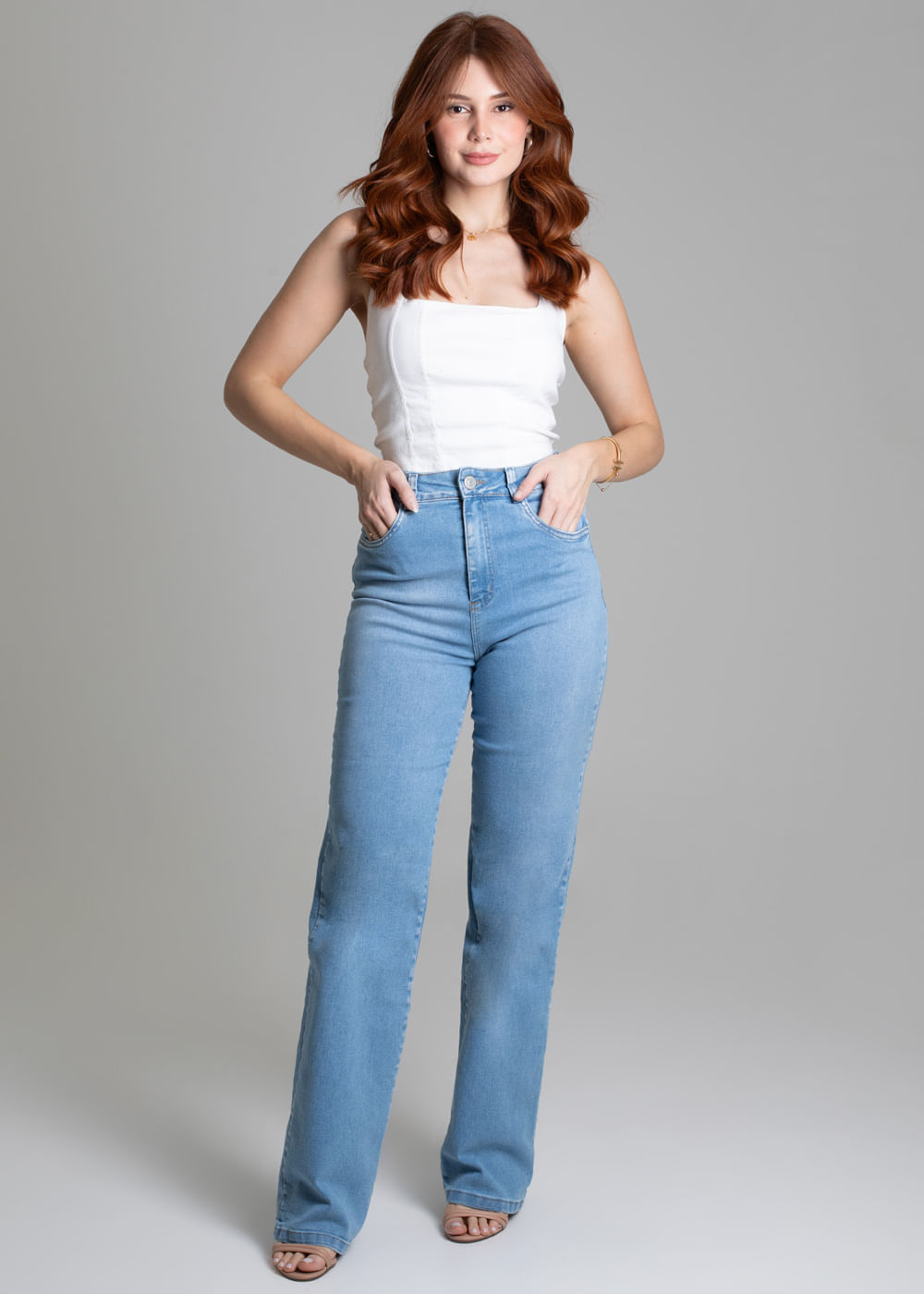 Calça Sawary Jeans Wide Leg - 278081