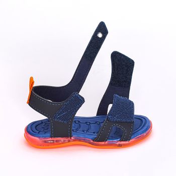 Sandália de Led Infantil Bebê Kidy Calce Fácil Azul Marinho 16 / Azul Marinho