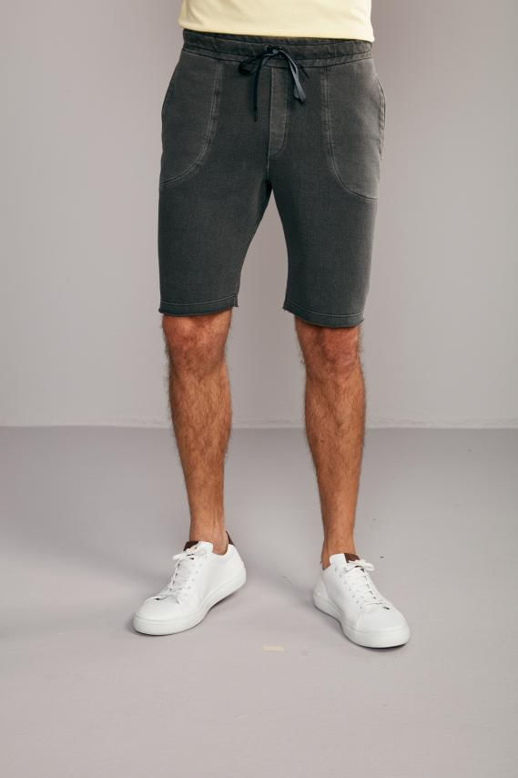 Bermuda Tecnocomfy Moletom - Cinza