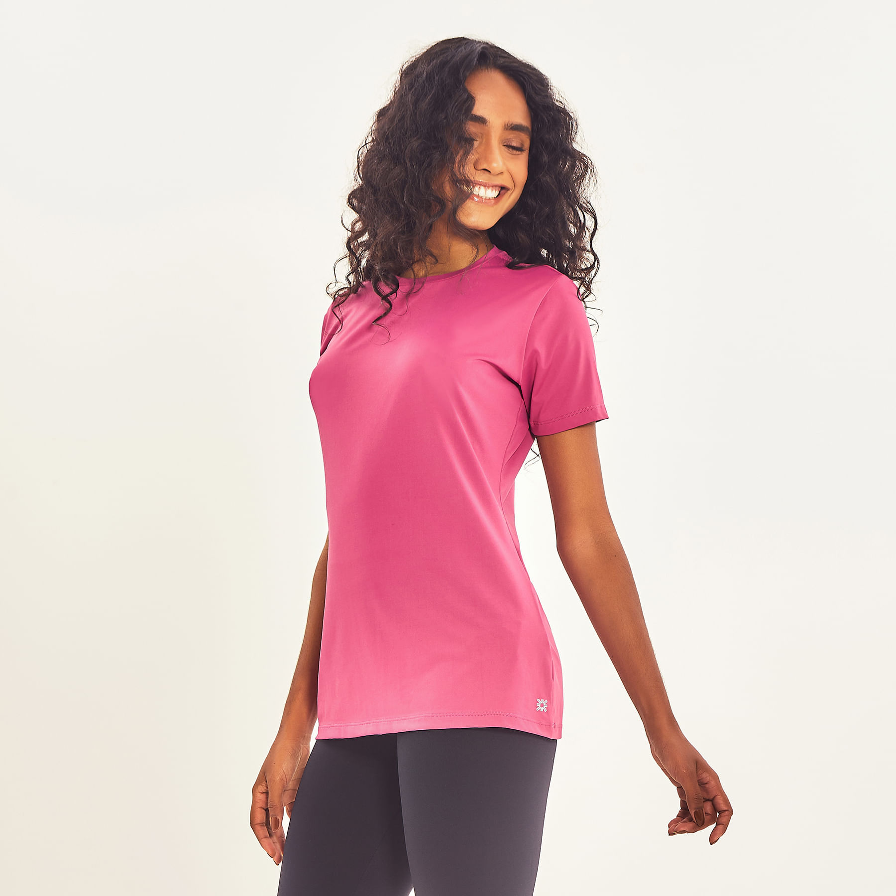 Camisa UV Feminina Com Proteção Solar Uvpro Fúcsia