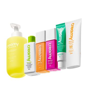 Kit Creamy Skincare Rotina Antimanchas para Peles Reativa e Sensíveis (6 Produtos)