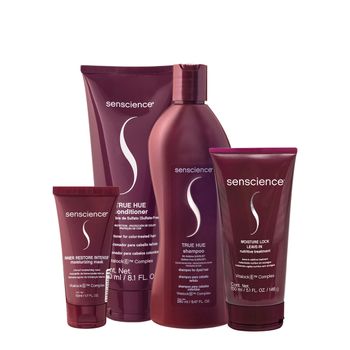 Kit Senscience True Hue Intensif Moisture Home Care Leave-in 50 (4 produtos)