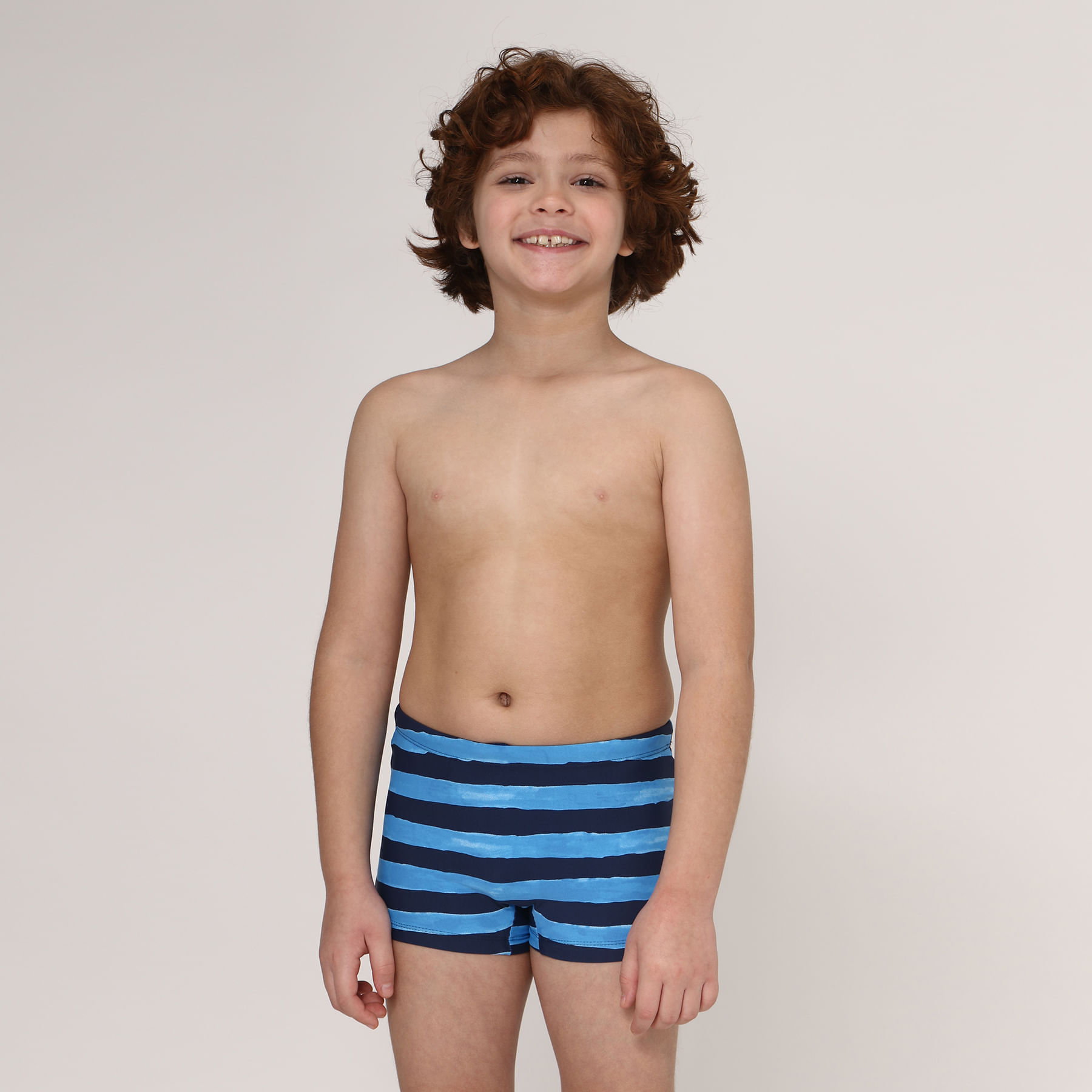 Sunga UV Infantil Com Proteção Solar Estampa Listras