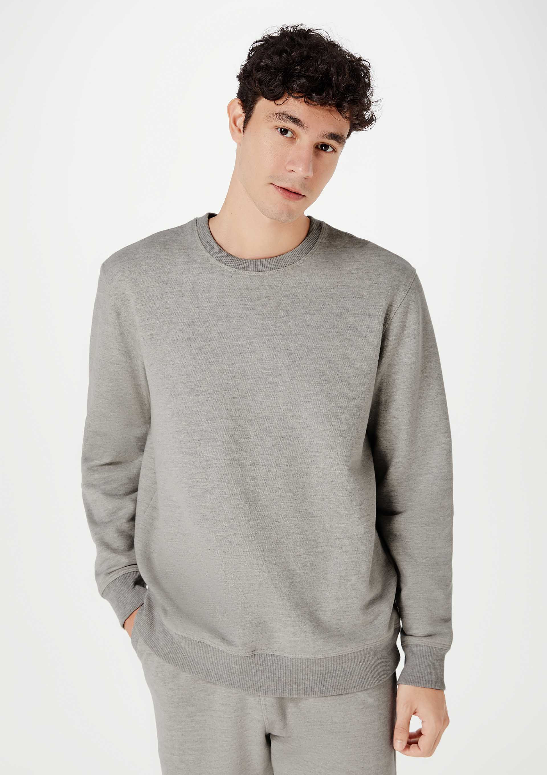 Blusão Básico Masculino Comfort Em Moletom Peluciado