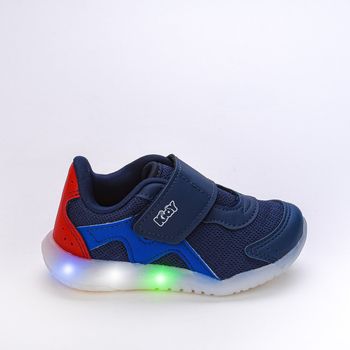 Tênis Infantil Kidy Flex Light LED Calce Facil Marinho 22 / Azul Marinho