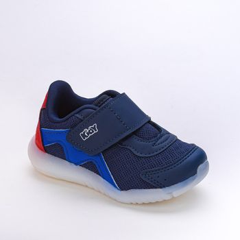 Tênis Infantil Kidy Flex Light LED Calce Facil Marinho 22 / Azul Marinho