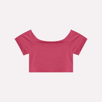 Conjunto Infantil Menina Estampa Tropical Nanai 4 / Vermelho