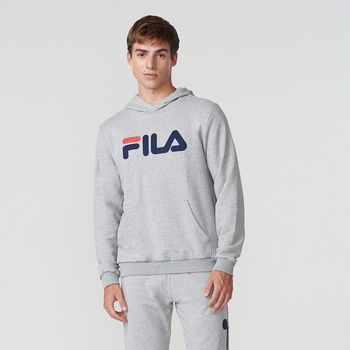 Casaco Com Capuz Fila Letter Masculino G / Cinza