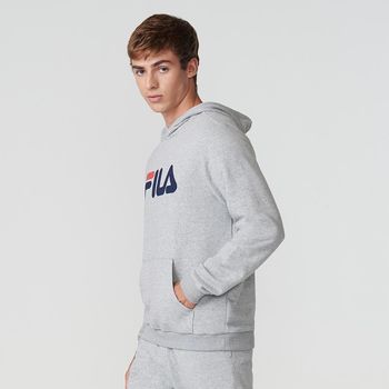 Casaco Com Capuz Fila Letter Masculino G / Cinza