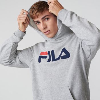 Casaco Com Capuz Fila Letter Masculino G / Cinza