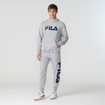 Casaco Com Capuz Fila Letter Masculino G / Cinza