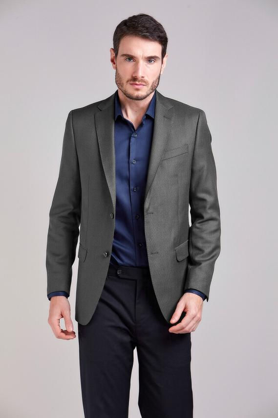 Blazer Alfaiataria Slim Fit - Branco Gelo