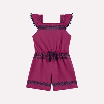 Macaquinho Infantil Menina Pompom Nanai 4 / Pink