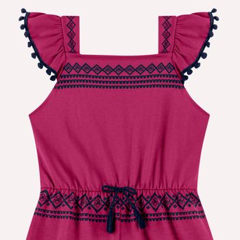 Macaquinho Infantil Menina Pompom Nanai 4 / Pink