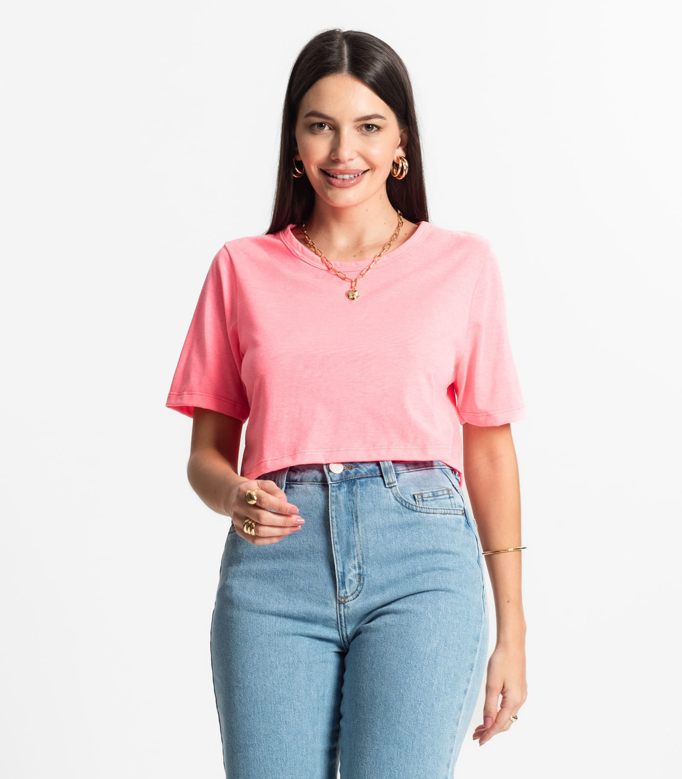 Blusa Cropped Lisa Select Rosa