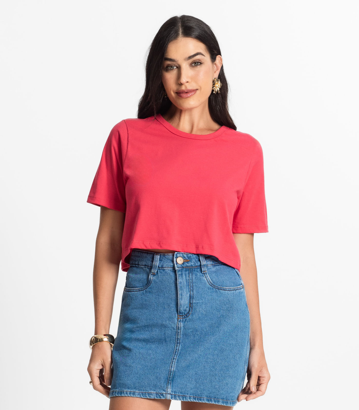 Blusa Cropped Lisa Select Vermelho