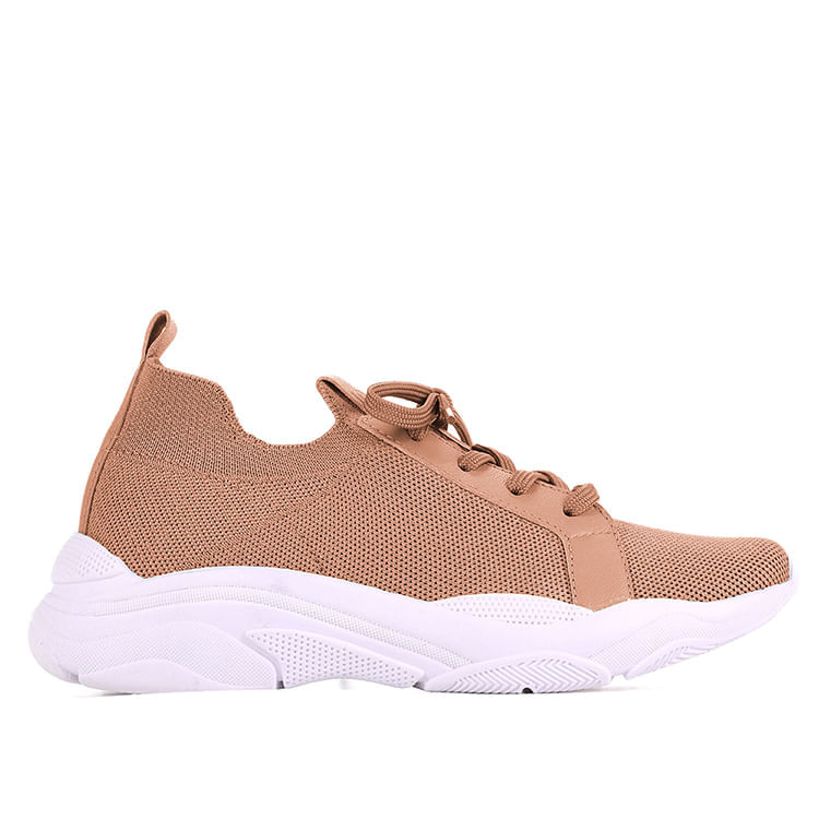 Tênis Terracota Solado Branco Knit