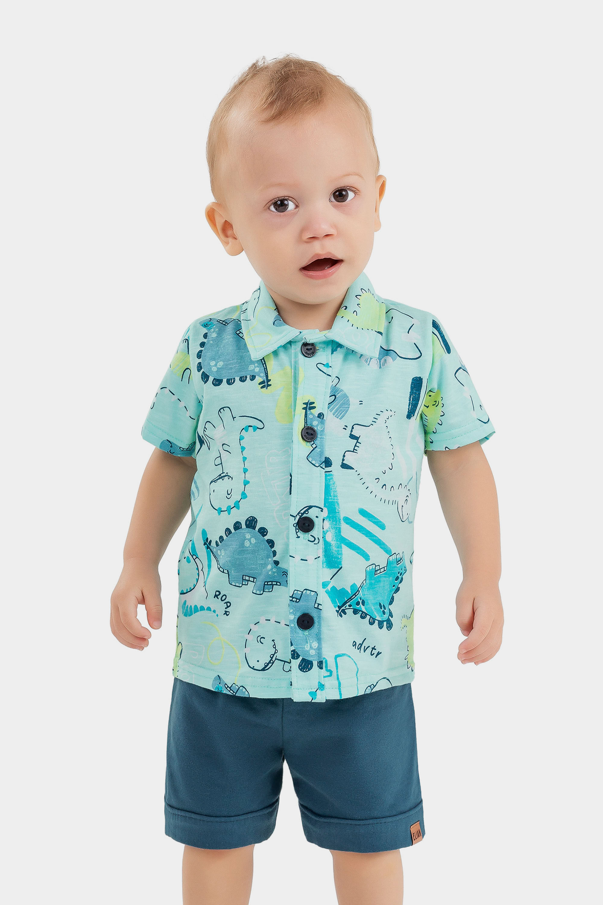 Conjunto Bebê Menino Safari Elian Azul