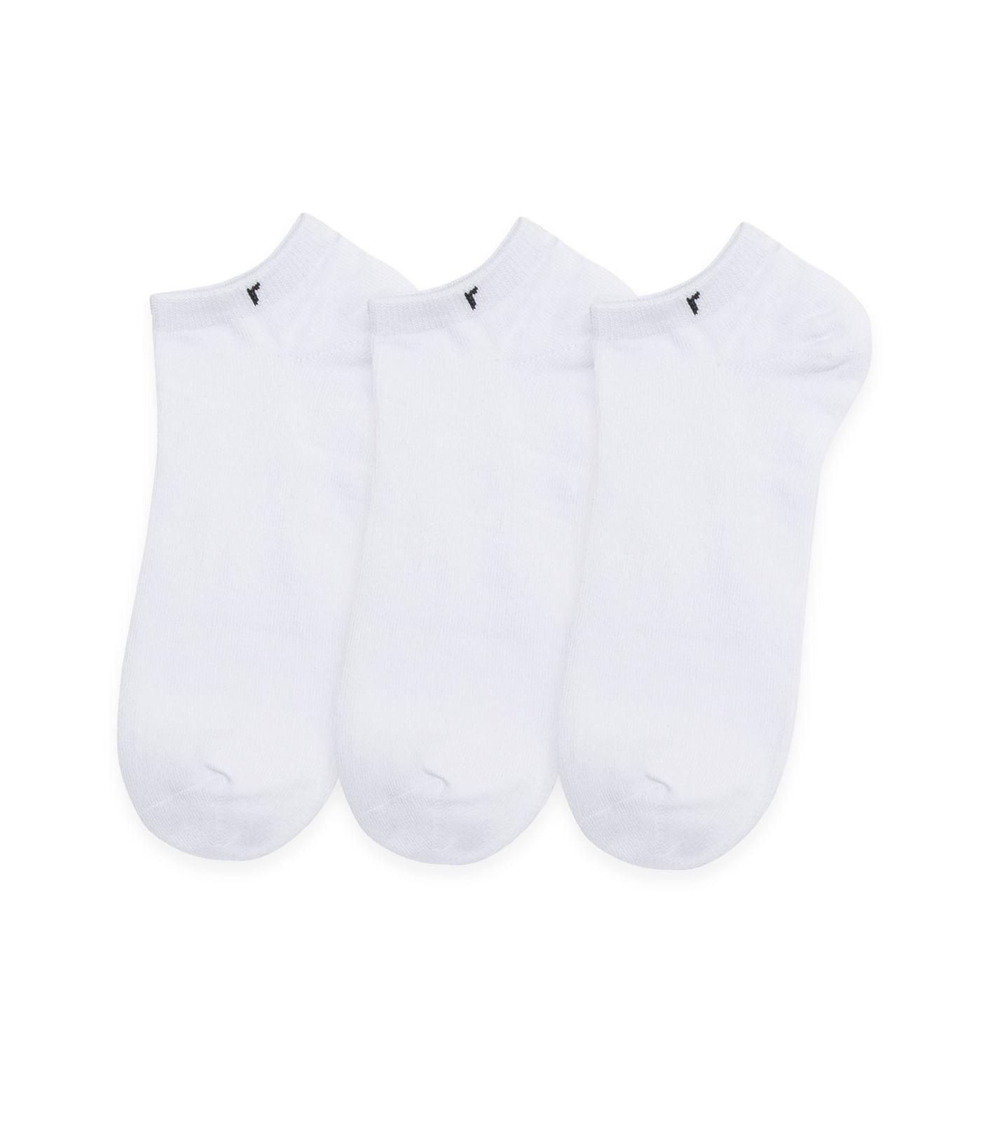 Meia Feminina Em Algodão Kit Com 3 Pares Rovitex Branco